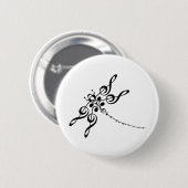 Dragonfly in Treble Ronde Button 5,7 Cm (Voorkant /achterkant)