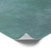 Dragonfly in Turquoise Circle Poster (Hoek)