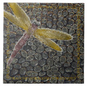 Dragonfly in vlucht tegeltje (Voorkant)