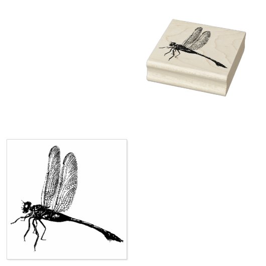 Dragonfly Insect Stamp for Crafts Journals Rubberstempel (Gestempeld)