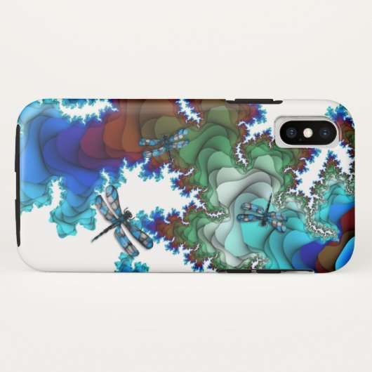 Dragonfly Island iPhone X Coque (Dos (Horizontal))