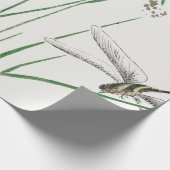 DRAGONFLY JAPANESE omlooppapier Cadeaupapier (Hoek)