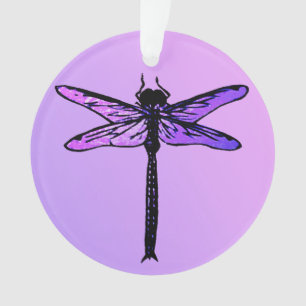 Dragonfly japonaise vintage, améthyste violet