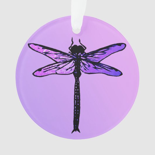 Dragonfly japonaise vintage, améthyste violet (devant)