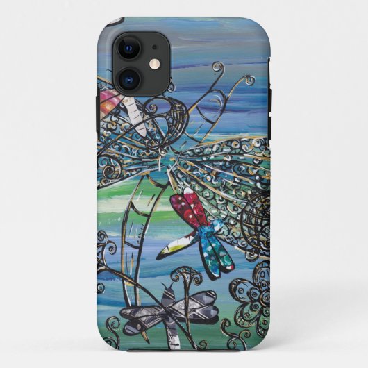Dragonfly Jewels 2 iPhone Case (Achterkant)