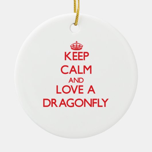 Dragonfly Keramisch Ornament (Voorkant)