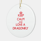Dragonfly Keramisch Ornament (Links)