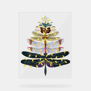 Dragonfly-kerstboom Acryl Bord