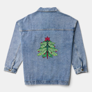 Dragonfly-kerstboom Denim Jacket