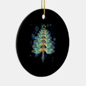 Dragonfly kerstboom keramisch ornament (Rechts)