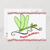 Dragonfly-kerstpostkaart Feestdagenkaart (Voorkant / Achterkant)