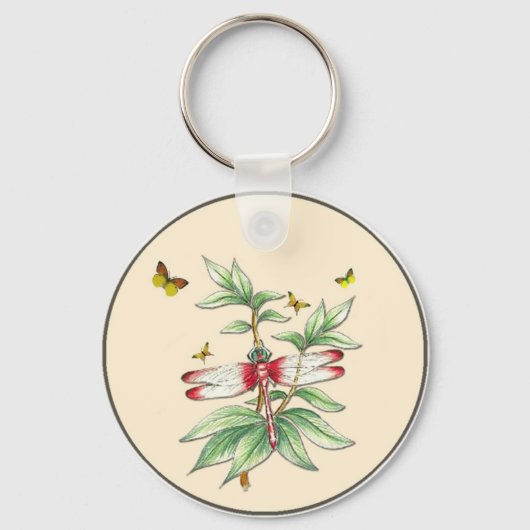 Dragonfly Keyring Sleutelhanger (Voorkant)