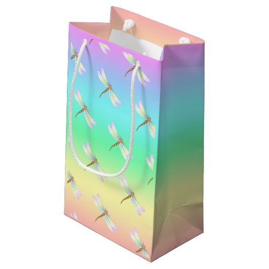 Dragonfly Klein Cadeauzakje (Achterkant Gekanteld)