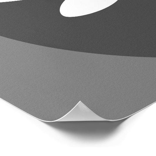  Dragonfly-kleur met grijs BG-ontwerp Poster (Hoek)