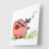 Dragonfly-klok Vierkante Klok (Hoek)