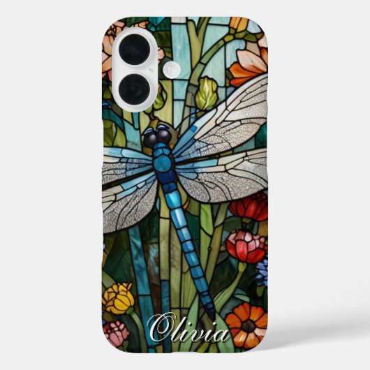 Dragonfly kunst boho bloemen botanisch Case-Mate iPhone case (Achterkant)