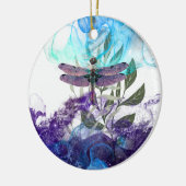 Dragonfly-kunst Keramisch Ornament (Links)