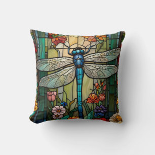 Dragonfly kunst schilderij botanische boho chique kussen