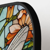 Dragonfly kunst schilderij botanische boho chique  pickleball paddle (Links Detail)