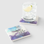 Dragonfly-kunst Stenen Onderzetter (Zijkant)