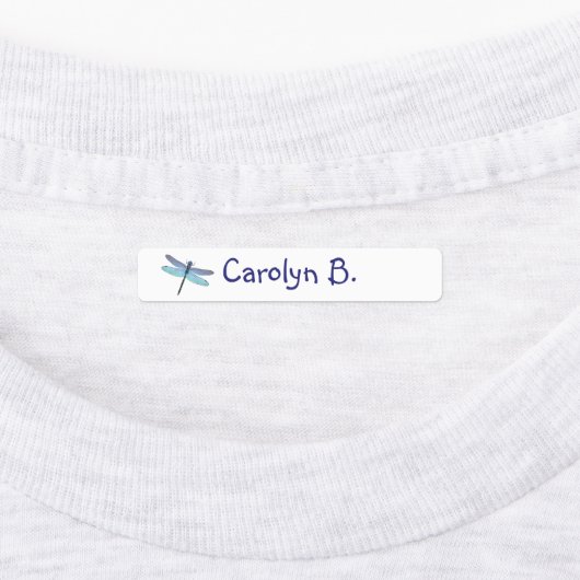 Dragonfly Labels voor 4 Kinderen Optie (Aangebracht)