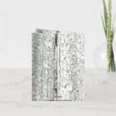 DRAGONFLY LEAF FOTO NOTE KAART (Achterkant)