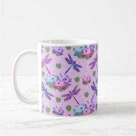 Dragonfly Lotus Coffee Cup Mok