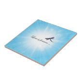 Dragonfly "LOVE is Forever" Tegeltje (Zijkant)