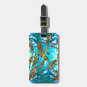 Dragonfly-luchtbellen Bagagelabel (Voorkant verticaal)