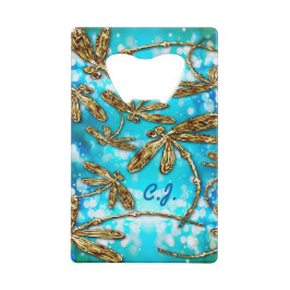 Dragonfly-luchtbellen Kredietkaart Flessenopener