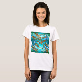 Dragonfly-luchtbellen T-shirt (Voorkant volledig)