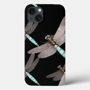 Dragonfly-luchtmacht op zwart ontwerp iPhone 13 hoesje