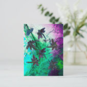 Dragonfly Magic Briefkaart (Staand voorkant)
