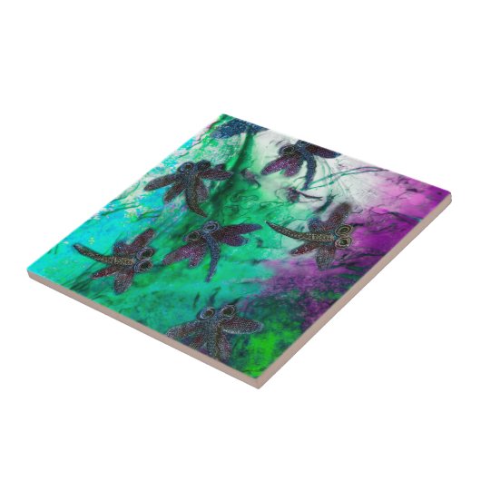 Dragonfly Magic Tegeltje (Zijkant)