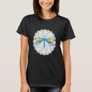 Dragonfly Magical Colorful Mandala for Insect T-shirt