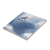 Dragonfly Memorial Poem Tegeltje (Zijkant)