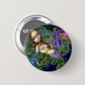 "Dragonfly Mermaid"-Button Ronde Button 5,7 Cm (Voorkant /achterkant)