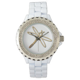 Dragonfly met harthoofd horloge