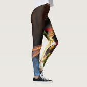 Dragonfly met zonlicht-gele vleugels leggings (Rechts)