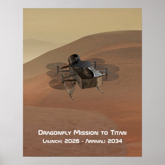 Dragonfly Mission to Titan Poster (Voorkant)