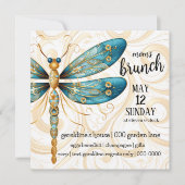 Dragonfly Moederdag Brunch Kaart (Voorkant)