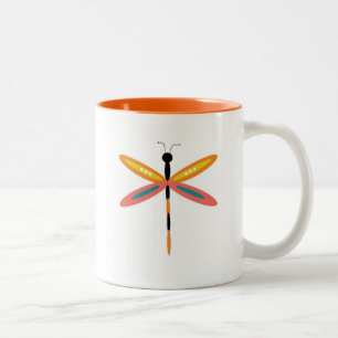Dragonfly-Mok Tweekleurige Koffiemok