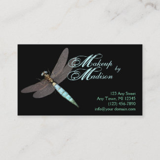 Dragonfly Monogram Business Visitekaartje
