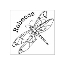 Dragonfly monogram naam