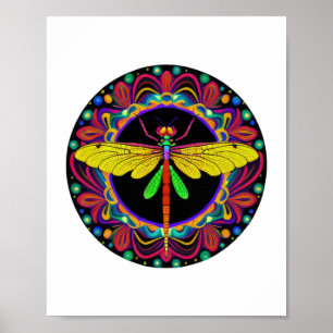 Dragonfly Mooi, kleurrijk en Poster
