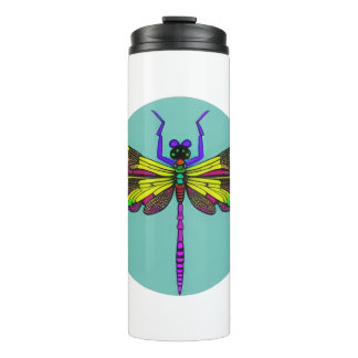 Dragonfly Mooi, kleurrijk en Thermosbeker