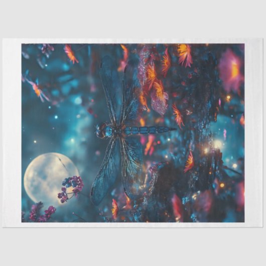 Dragonfly Moon Tissuepapier (Voorkant)