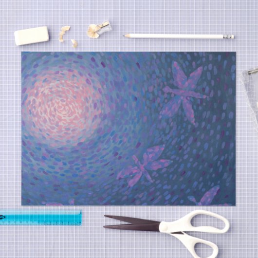 Dragonfly Moon Tissuepapier (Craft)