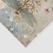 Dragonfly Moonlight in de Fairy Garden Decoupage Tissuepapier (Detail)