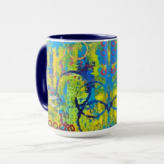 Dragonfly Mug Blue (Devant gauche)
